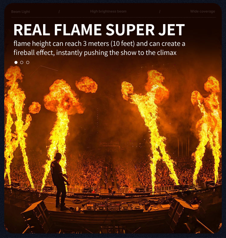 Hexagonal Mini DMX dj Stage Spray Fire Flame Machine