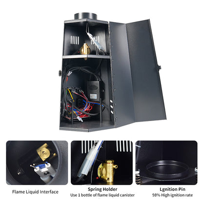 Hexagonal Mini DMX dj Stage Spray Fire Flame Machine